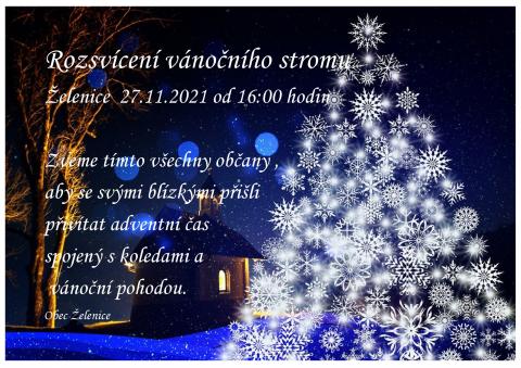 Rozsvícení vánočního stro 2021