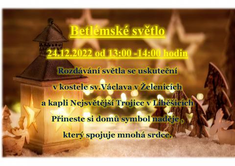 Betlémské světlo 2022