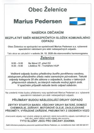 Svoz odpadu podzim 2026