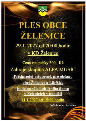 Ples obce Želenice 2027