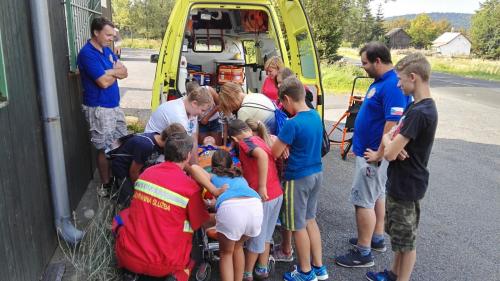 Výlet na Fláje a návštěva zdravotnické záchranné služby Ústeckého kraje, Výjezdová základna Klíny